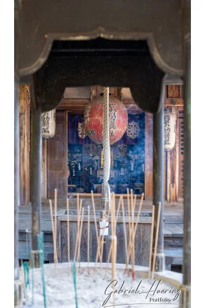 Quiet pathway leading to a historic Kyoto temple