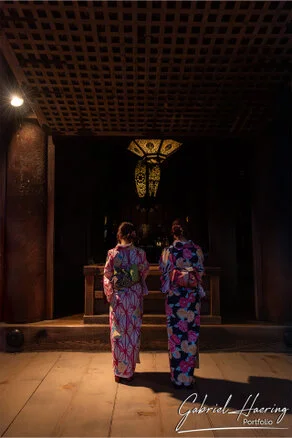 Locals interacting at a market stall